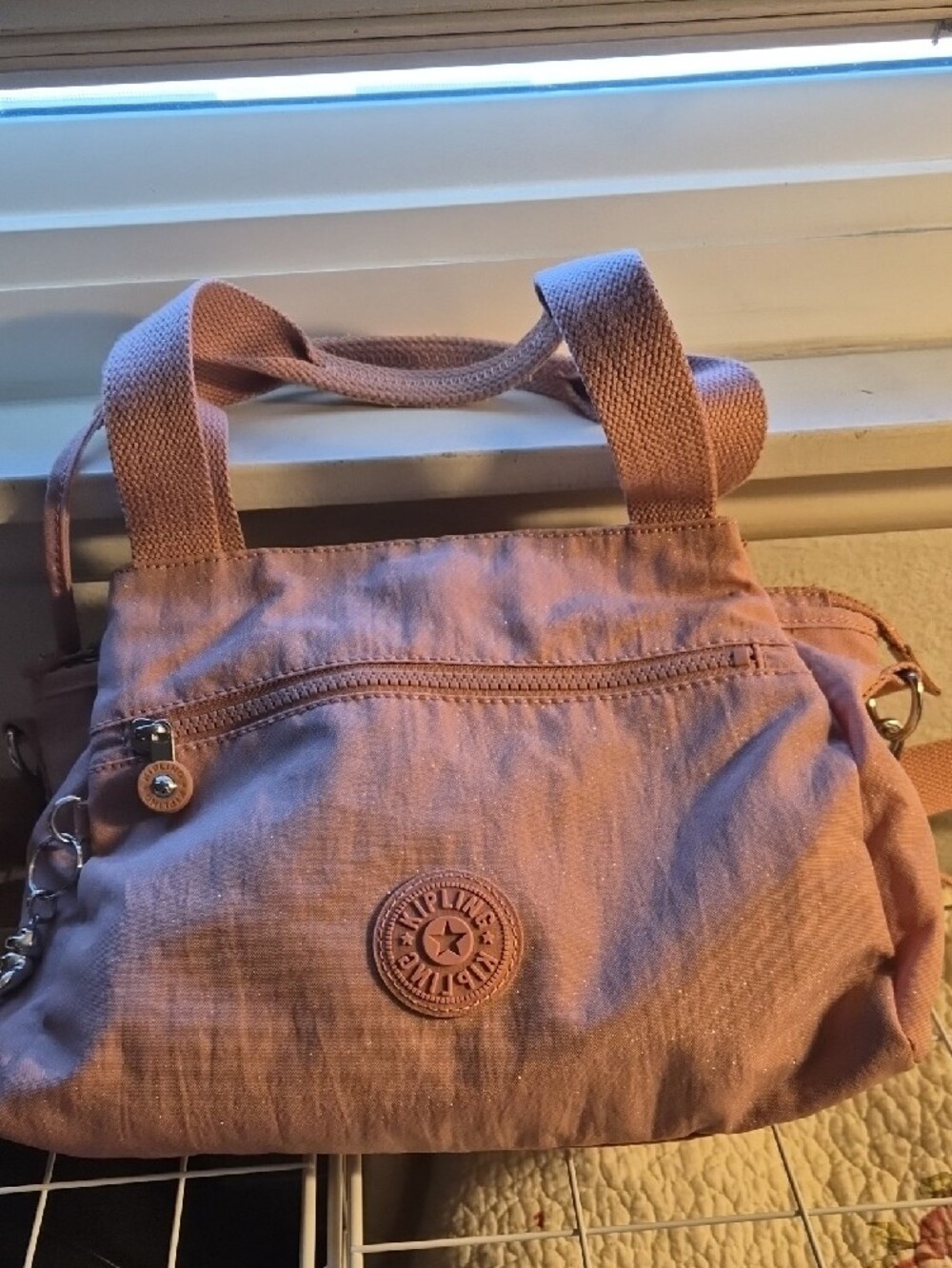 Kipling Blush Pink Crossbody Bag.- Pink - Picture 6 of 15